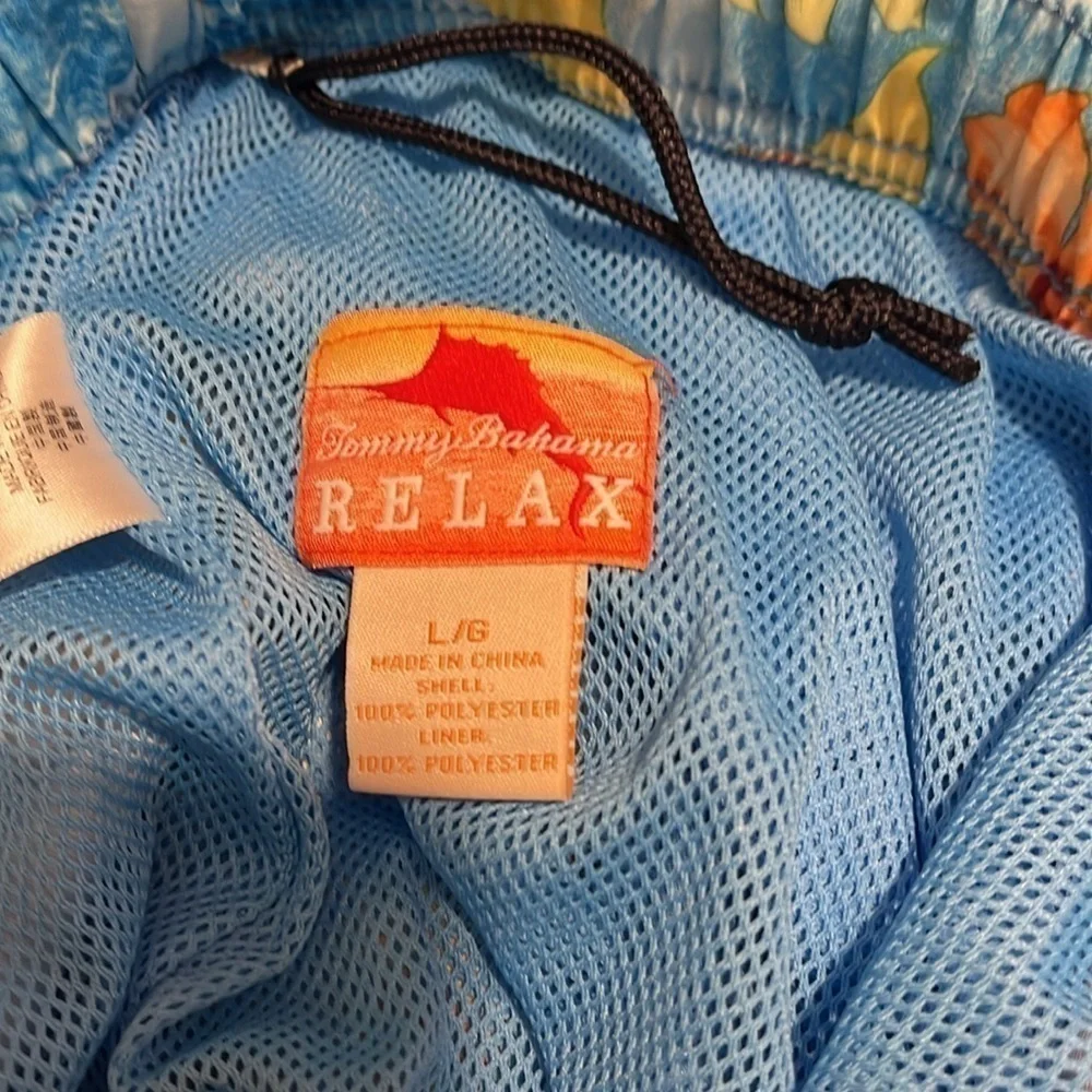 Tommy Bahama Relax Floral Netted Swim Trunks Sz L NWOT